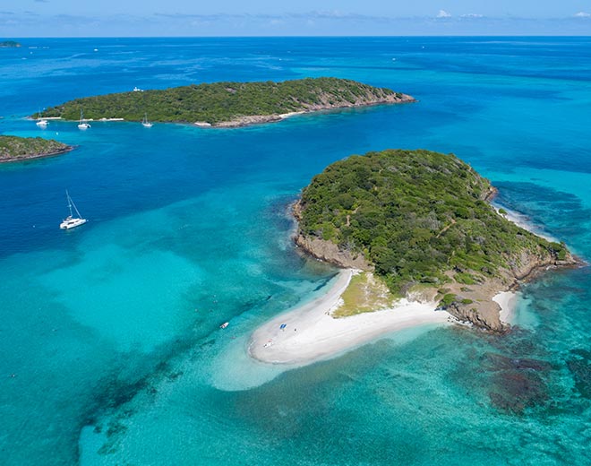 grenadines tobago cays plage de baradal 