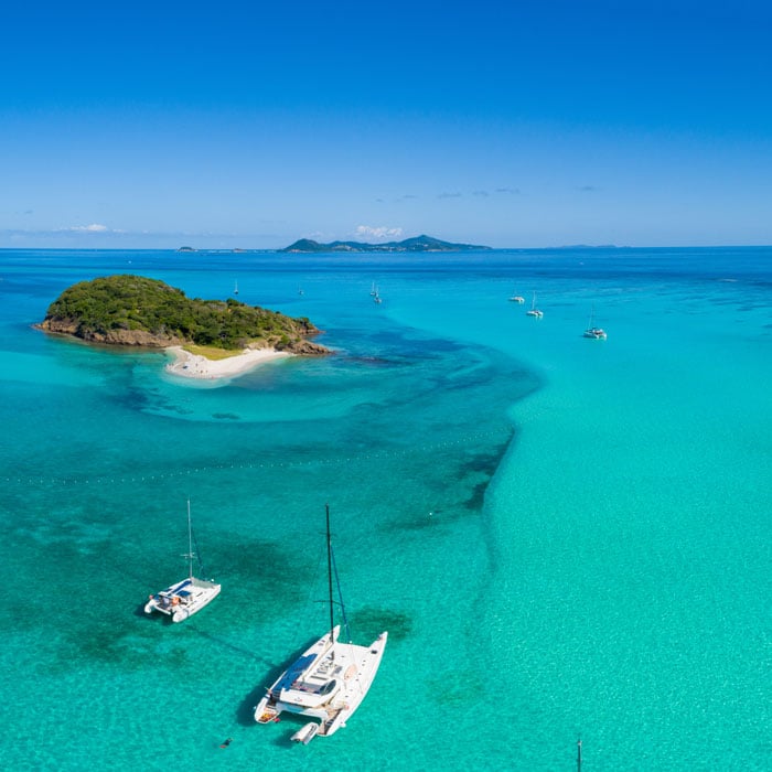 principale a grenadines escale en catamaran dans les tobago cays